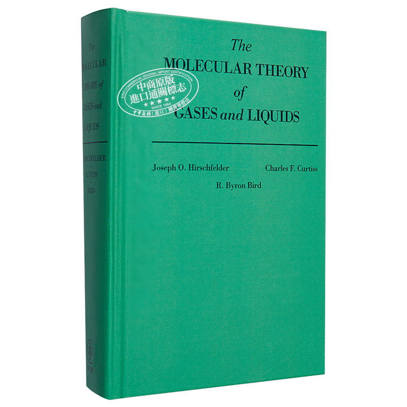 现货 气体和液体的分子理论 英文原版 Molecular Theory of Gases and Liquids Joseph O Hirschfelder【中商原版】