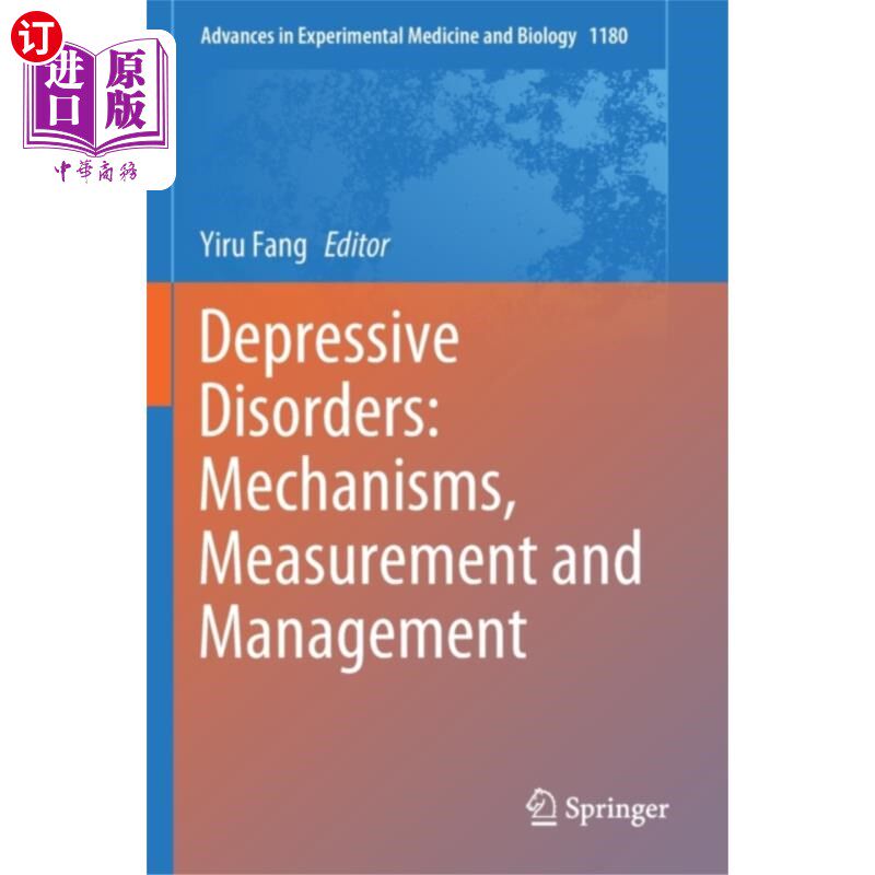 海外直订医药图书Depressive Disorders: Mechanisms, Measurement an... 抑郁障碍:机制、测量和管理