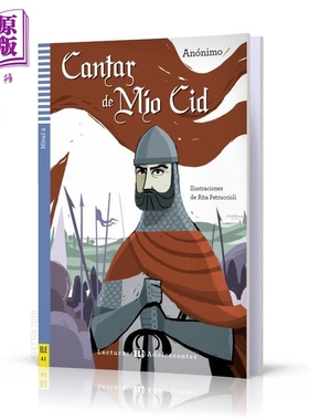 西班牙语原版分级读物 ELI Teen Readers Spanish A2 Cantar de Mio Cid 熙德之歌 含音频西班牙文小语种小说阅读【中商原版?