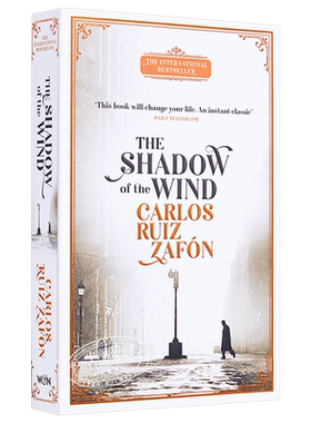 卡洛斯·鲁伊斯·萨丰：风之影（遗忘书之墓系列1）英文原版 The Shadow of the Wind 文学小说 Carlos Ruiz Zafon【中商原版