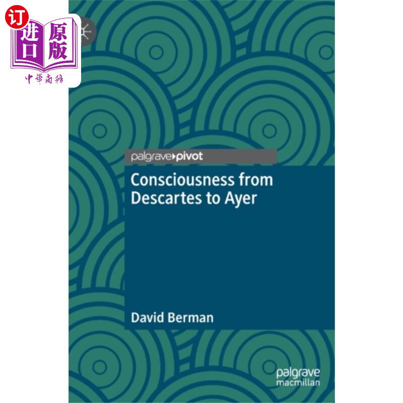 海外直订Consciousness from Descartes to Ayer 从笛卡儿到艾尔的意识