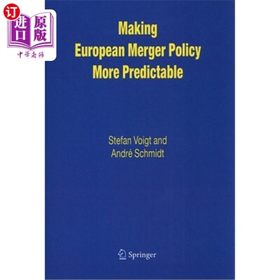 海外直订Making European Merger Policy More Predictable 使欧洲并购政策更具可预测性