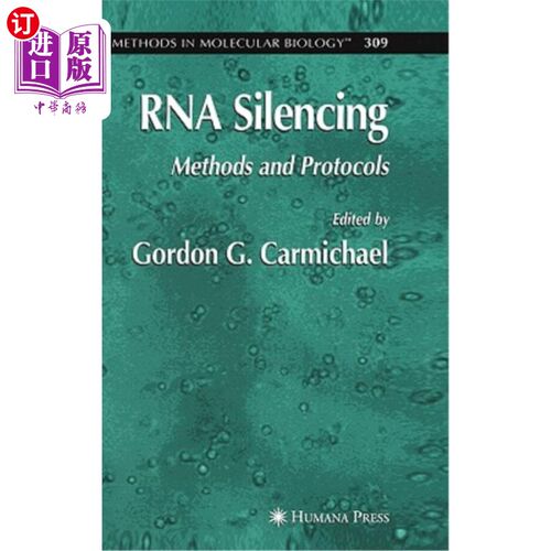 海外直订RNA Silencing: Methods and Protocols RNA沉默：方法和方案