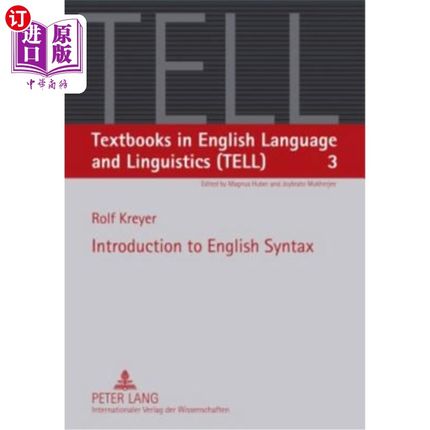 海外直订Introduction to English Syntax 英语语法概论
