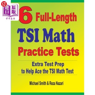 Ace Length Practice Math 海外直订6 Extra Help the TSI Prep Test TSI数学练习测试： 6个完整 Tests Full