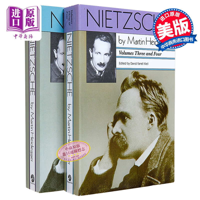 尼采1-4卷 海德格尔 英文原版 Nietzsche Volumes1-4 Martin Heidegger 哲学理论与方法 社科哲学【中商原版】