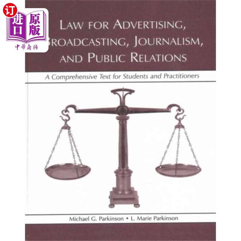 海外直订Law for Advertising, Broadcasting, Journalism, a... 广告、广播、新闻和公共关系法