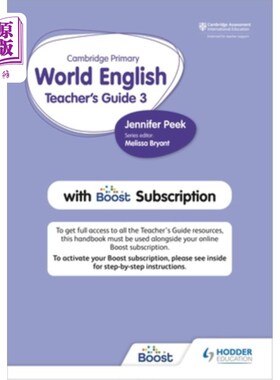海外直订Cambridge Primary World English Teacher's Guide Stage 3 with Boost Subscription 剑桥初级世界英语教师指南第