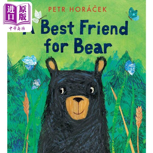 现货 Petr Horacek A Best Friend for Bear 小熊的好朋友 英文原版儿童精装绘本 动物故事 4到6岁【中商原版】