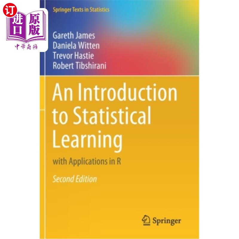 海外直订An Introduction to Statistical Learning: with Applications in R 统计学习导论及其在R