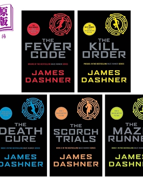 移动迷宫 英版平装1-5 五本套装 英文原版 Maze Runner Series James Dashner 国际流行小说【中商原版】