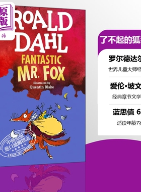 预售 Fantastic Mr. Fox 了不起的狐狸爸爸 英文原版 罗尔德达尔Roald Dahl 文学读物 经典章节儿童小说 可搭查理和巧克力工厂夏洛