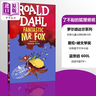 罗尔德达尔Roald Fantastic 狐狸爸爸 预售 Dahl 章节儿童小说 Fox 经典 Mr. 可搭查理和巧克力工厂夏洛 了不起 文学读物 英文原版