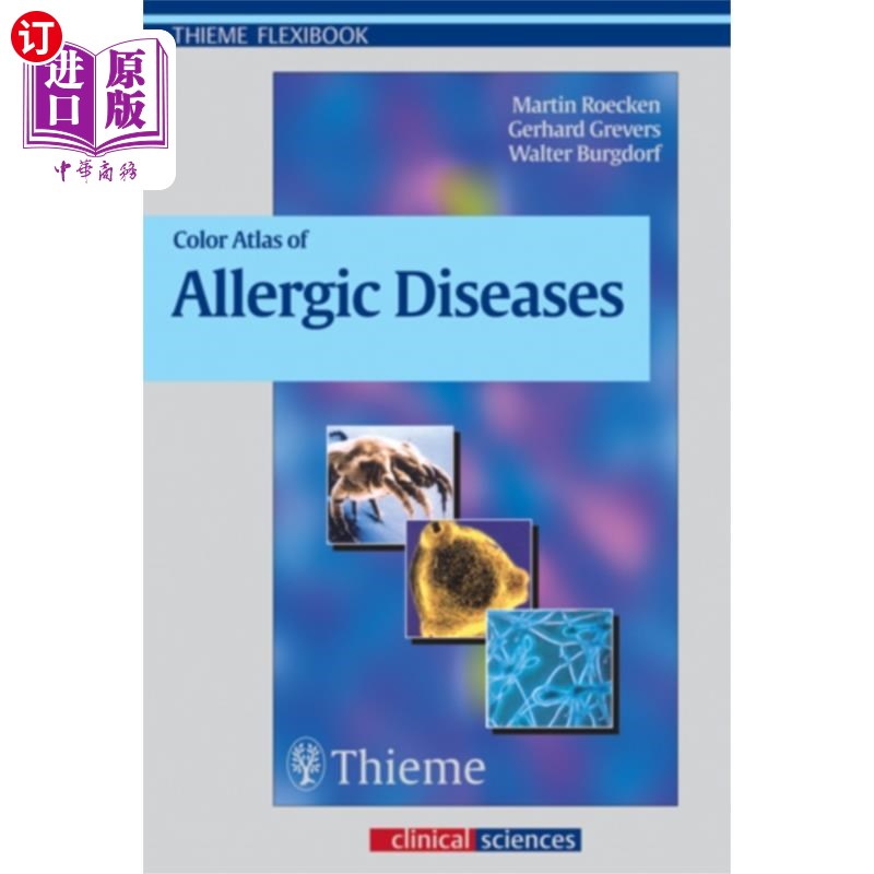 海外直订医药图书Color Atlas of Allergic Diseases 变态反应性疾病彩色图谱
