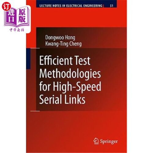 海外直订Efficient Test Methodologies for High-Speed Serial Links 高速串行链路的有效测试方法