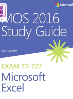 海外直订MOS 2016 Study Guide for Microsoft Excel MOS 2016 Microsoft Excel学习指南