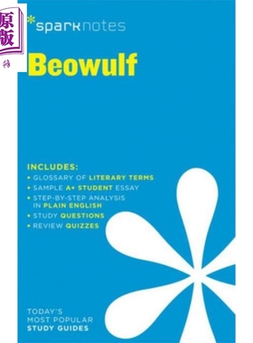 贝奥武甫 Sparknotes文学指南 贝奥武夫 英文原版 Beowulf Sparknotes Literature Guide SparkNotes Editors【中商原版】