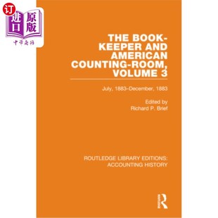 Volume Book Counting 海外直订The December and 1883 Keeper 簿记员和美国计数室第3卷 American July Room