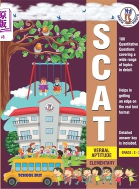 海外直订SCAT Verbal Aptitude: SCAT- Elementary - Verbal Aptitude 语言能力：初级语言能力