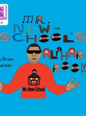海外直订Mr. New-School's Alphabet Book 新派先生的字母书
