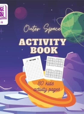 海外直订Outer Space Activity Book: 80 kids activity pages 外太空活动手册:80页儿童活动页