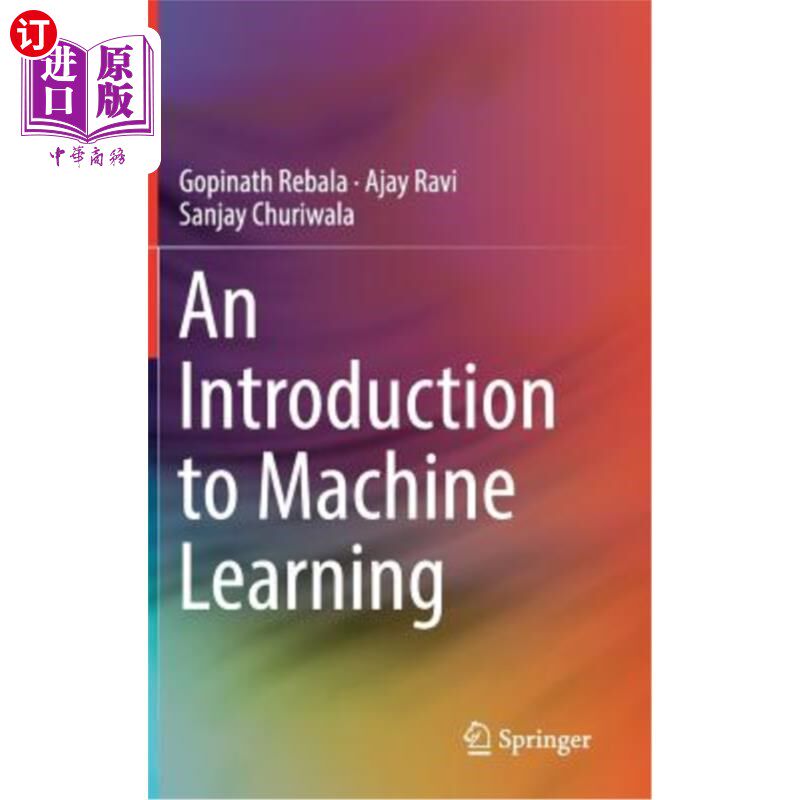 海外直订An Introduction to Machine Learning 机器学习导论