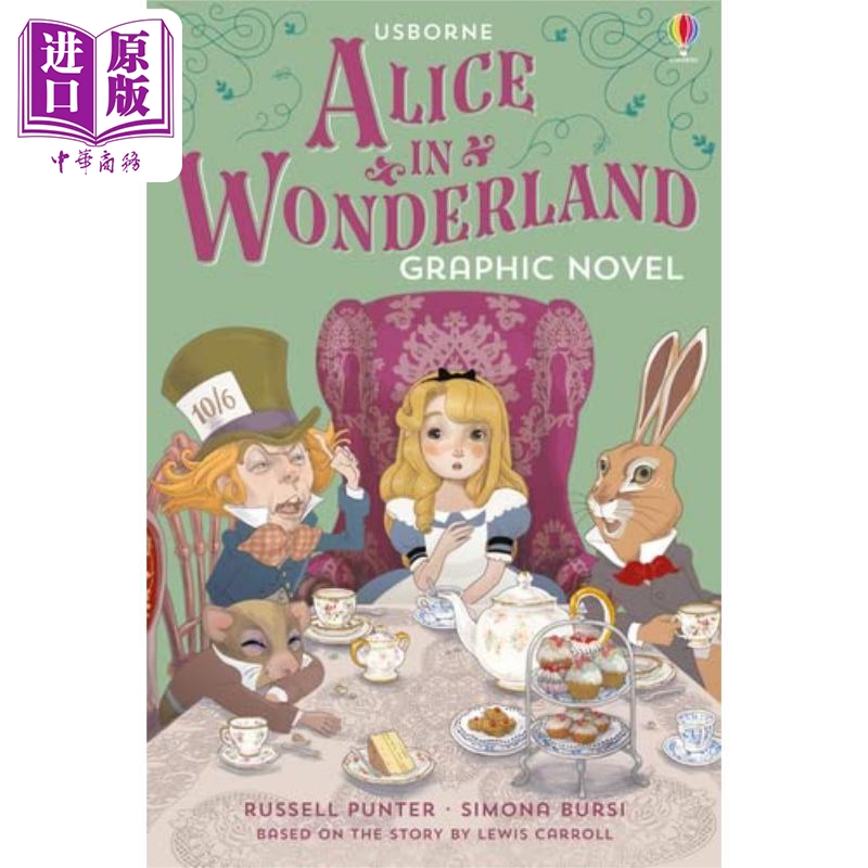 现货 Graphic Novels Alice in Wonderland 爱丽丝梦游仙境图文小说版 英文原版儿童绘本 科幻玄幻 6到9岁【中商原版】 书籍/杂志/报纸 儿童读物原版书 原图主图