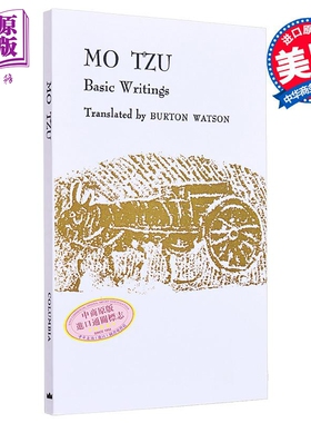 现货 墨子 基本著作 华兹生译 Mo Tzu Basic Writings 英文原版 Burton Watson Wm Theodore de Bary 古代哲学【中商原版】