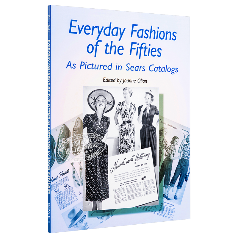 Everyday Fashions of the Fifties 进口艺术 50年代的日常时尚 Dover 服装设计 百年服装历史 作品集【中商原版】