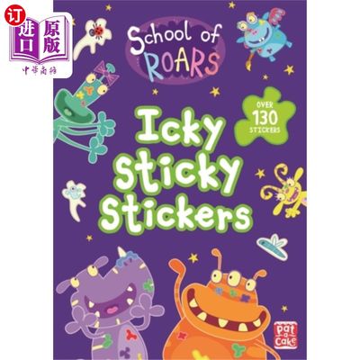 海外直订School of Roars: Icky Sticky Stickers 咆哮学校:黏糊糊的贴纸