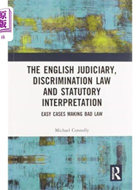 海外直订Judiciary, Discrimination Law and Statutory Inte... 司法、反歧视法和法律解释