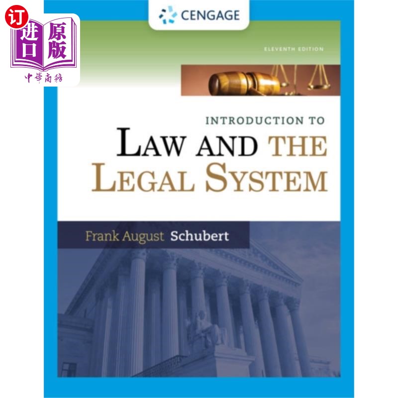海外直订Introduction to Law and the Legal System 法律概论和法律制度