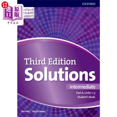 海外直订Solutions: Intermediate: Student's Book A Units ... 解决方案:中级:学生用书A单元1-3