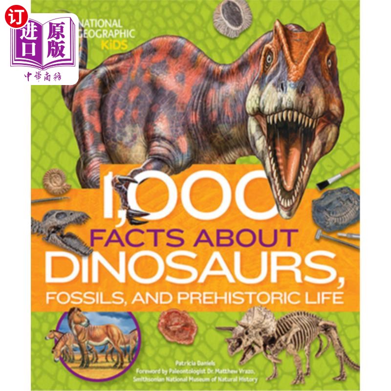 海外直订1,000 Facts about Dinosaurs, Fossils, and Prehistoric Life 1000个关于恐龙、化石和史前生命的事实