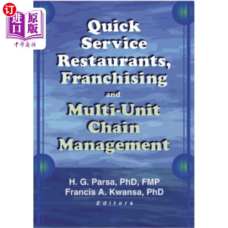 海外直订Quick Service Restaurants, Franchising, and Mult... 快速服务餐厅，特许经营，和多单位连锁管理