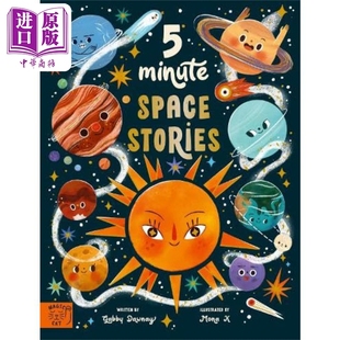 中商原版 儿童科普绘本 Gabby Dawnay 知识百科图画书 Space Minute 进口童书 5分钟太空故事 Stories 精装 英文原版