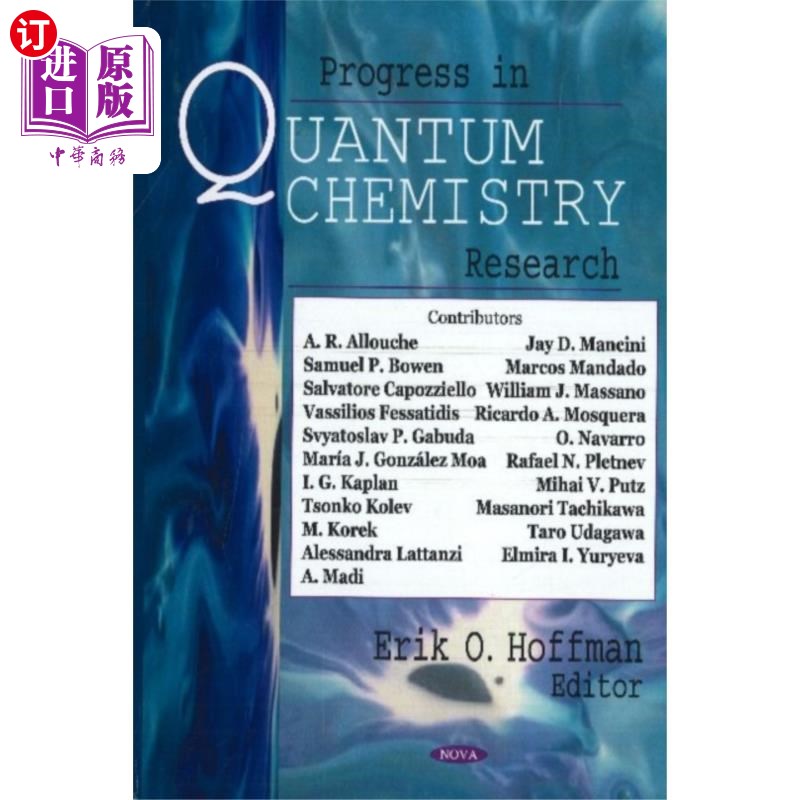海外直订Progress in Quantum Chemistry Research 量子化学研究进展