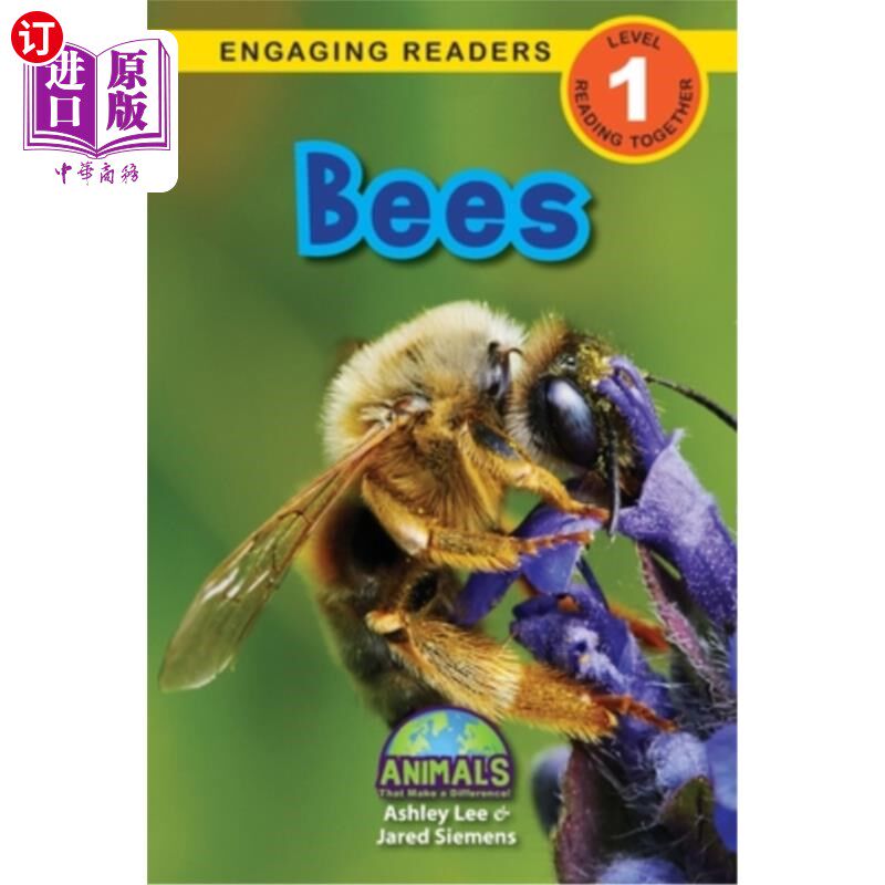 海外直订Bees: Animals That Make a Difference! (Engaging Readers, Level 1) 蜜蜂：与众不同的动物！（吸引读者，1级）