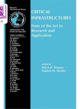 海外直订Critical Infrastructures State of the Art in Research and Application 关键基础设施的研究和应用现状