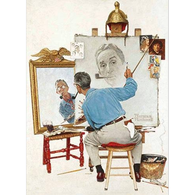 预售 Norman Rockwell's Triple Self-Portrait Notebook 进口艺术 诺曼 罗克韦尔Norman Rockwell的三重自画像笔记本【中商原版】