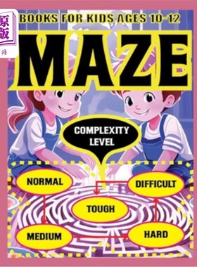 海外直订Maze Books For Kids Ages 10-12: Engaging Activities for Successive Critical Thin 适合10-12岁儿童的迷宫书籍