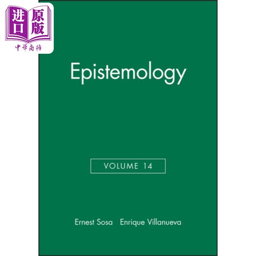 现货 认识论 哲学问题 第14卷 英文原版 Epistemology Philosophical Issues Volume 14 Ernest Sosa【中商原版】