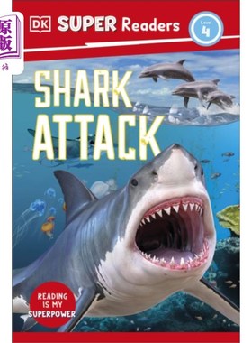 海外直订DK Super Readers Level 4 Shark Attack DK超级读者4级鲨鱼攻击