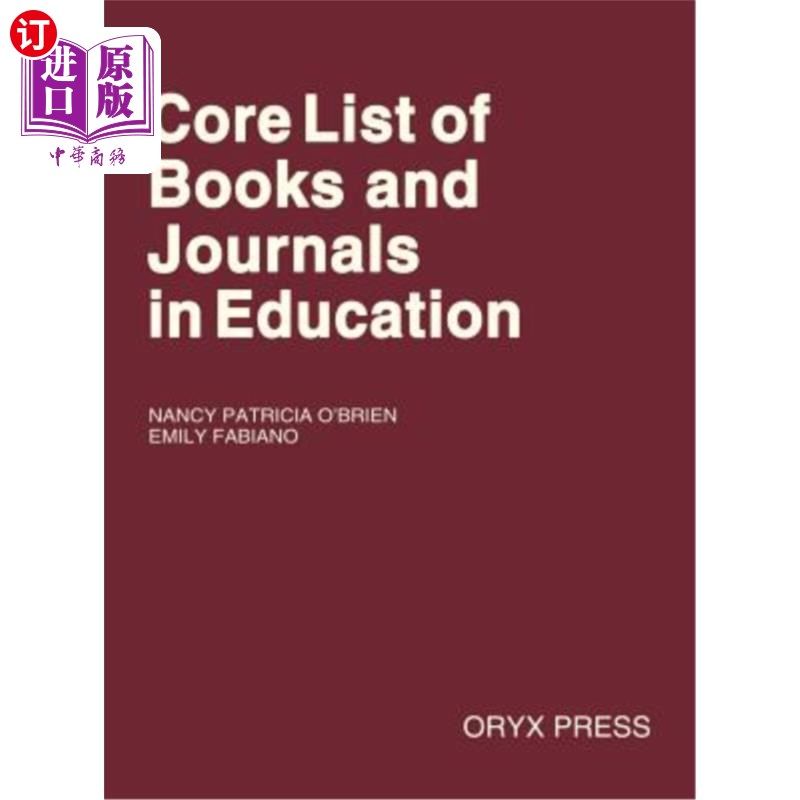 海外直订Core List of Books and Journals in Education 教育领域图书期刊核心目录