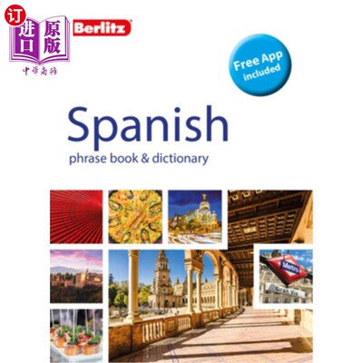 海外直订Berlitz Phrase Book & Dictionary Spanish (Bilingual Dictionary) Berlitz短语手册和西班牙语词典（双语词典）