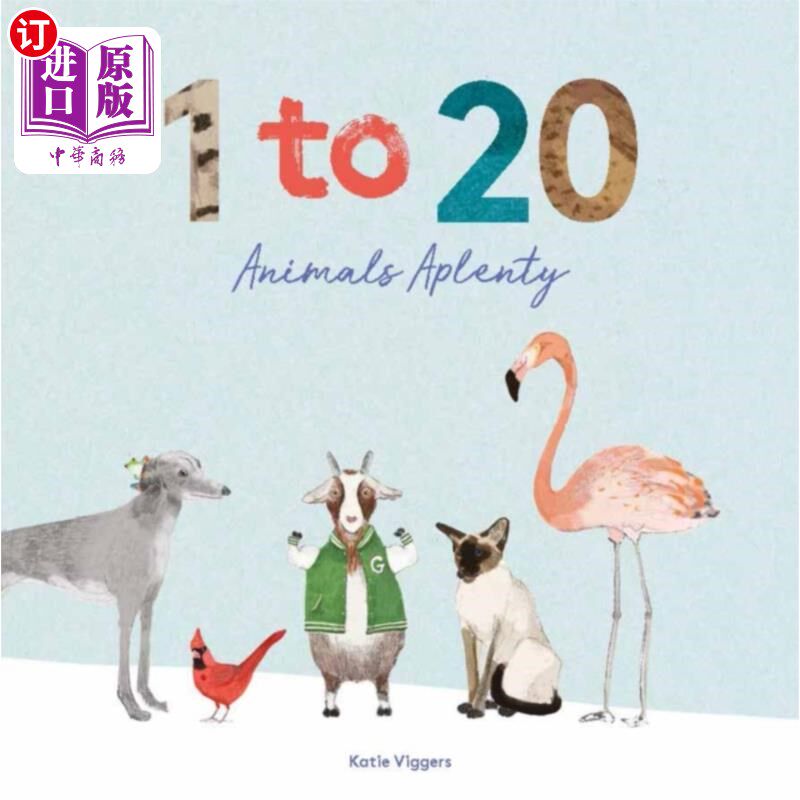 海外直订1 to 20 Animals Aplenty 1 - 20动物丰富