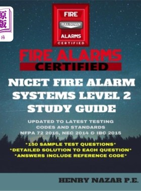 海外直订NICET Fire Alarm Systems Level 2 Study Guide 2018年NICET火灾报警系统2级研究指南