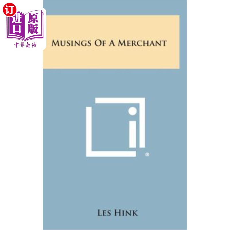 海外直订Musings of a Merchant 商人的沉思