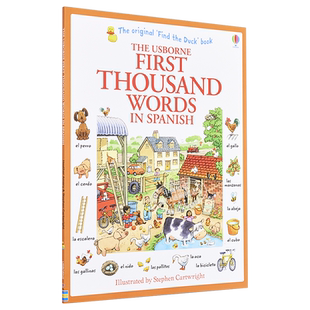 预售 看图识1000西班牙语单词 英文 西班牙语 双语 First Thousand Words in Spanish Heather Amery【中商原版】