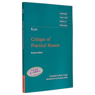 预售 康德 实践理论批判 剑桥哲学史经典文本丛书 Immanuel Kant Critique of Practical Reason 英文原版 哲学三部曲【中商原版】